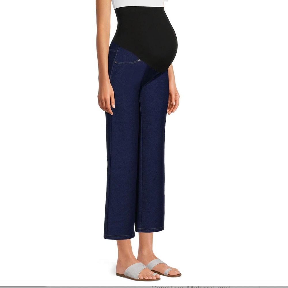 Time and Tru Maternity Essentials Straight Leg Jeggings Comfort Belly Band